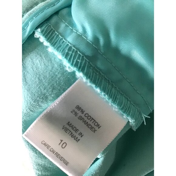 7TH AVENUE- WOMENS TEAL POCKETS SHORTS SIZE 10 - Picture 4 of 7
